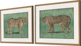 Paragon Vintage Cats S/2 Green 25 X 31 X 2 Wall Art