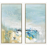 Paragon Lagoon Blue S/2 Blue 38 X 20 X 2 Wall Art
