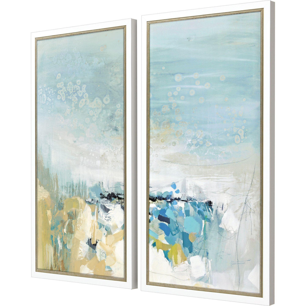 Paragon Lagoon Blue S/2 Blue 38 X 20 X 2 Wall Art