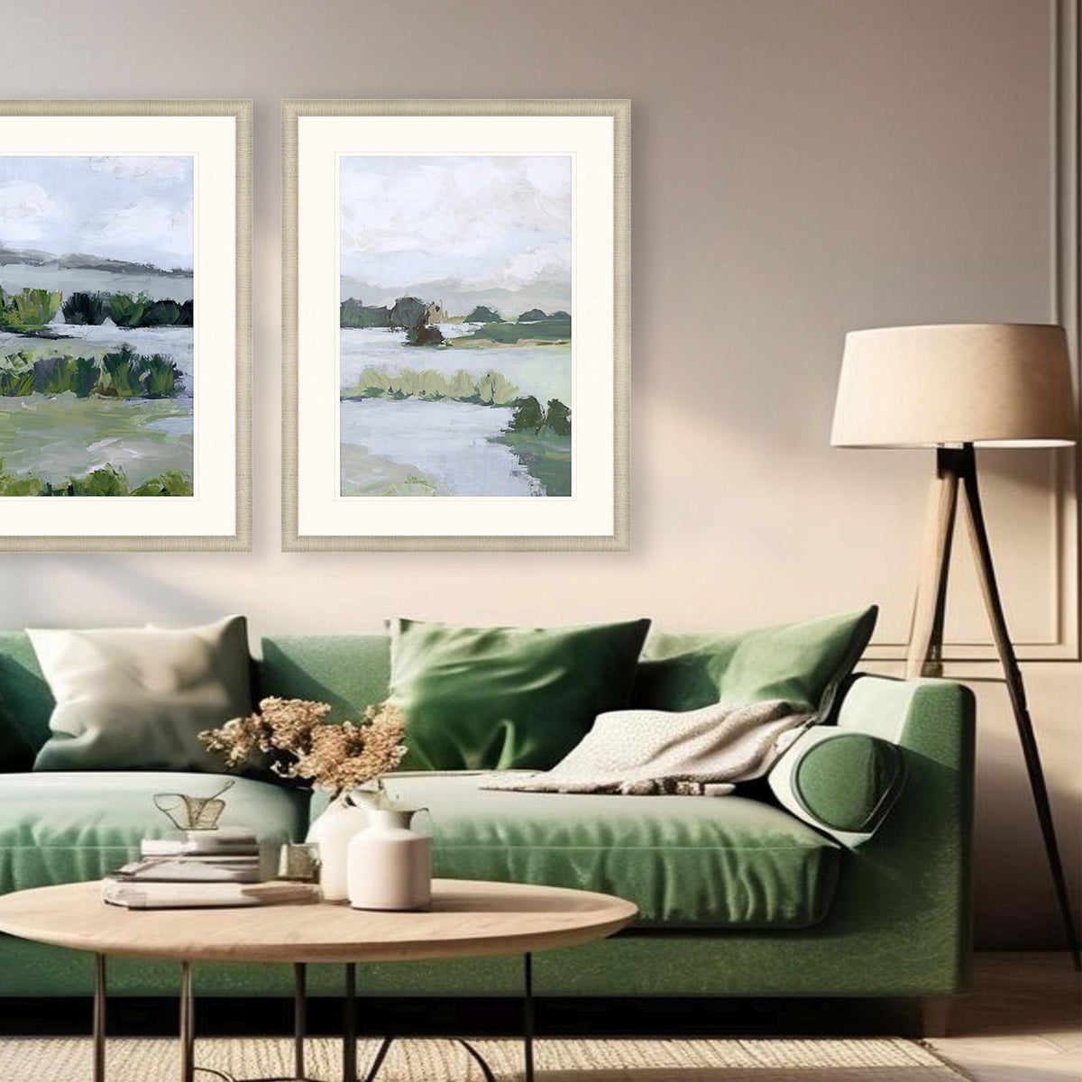 Paragon Here Comes the Sun II Green 47 X 35 X 2 Wall Art