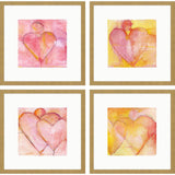 Paragon Heart of Hearts S/4 Pink 21 X 21 X 2 Wall Art