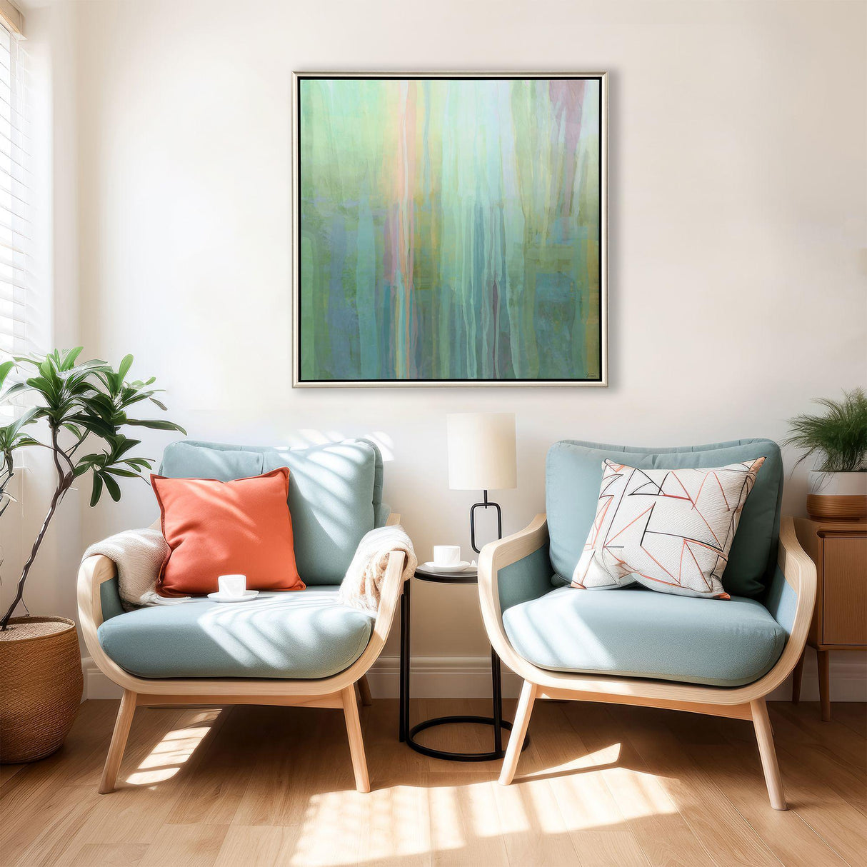 Paragon Passive I Blue 38 X 38 X 3 Wall Art