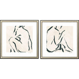 Paragon Line Study II S/2 Beige 23 X 23 X 1 Wall Art