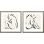 Paragon Line Study II S/2 Beige 23 X 23 X 1 Wall Art