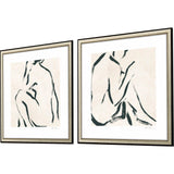 Paragon Line Study II S/2 Beige 23 X 23 X 1 Wall Art