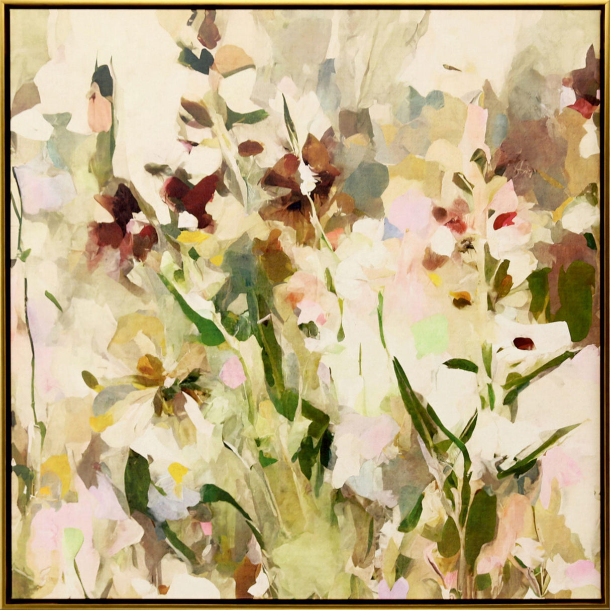 Paragon Modern Wildflower Green 41 X 41 X 3 Wall Art