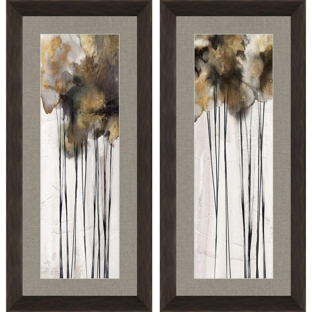 Paragon Inky Trees S/2 Gray 44 X 20 X 3 Wall Art