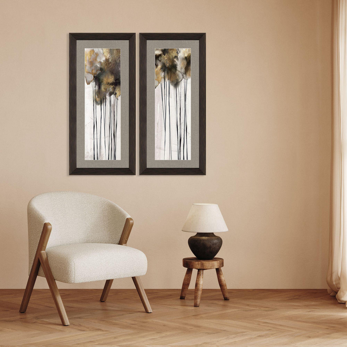 Paragon Inky Trees S/2 Gray 44 X 20 X 3 Wall Art