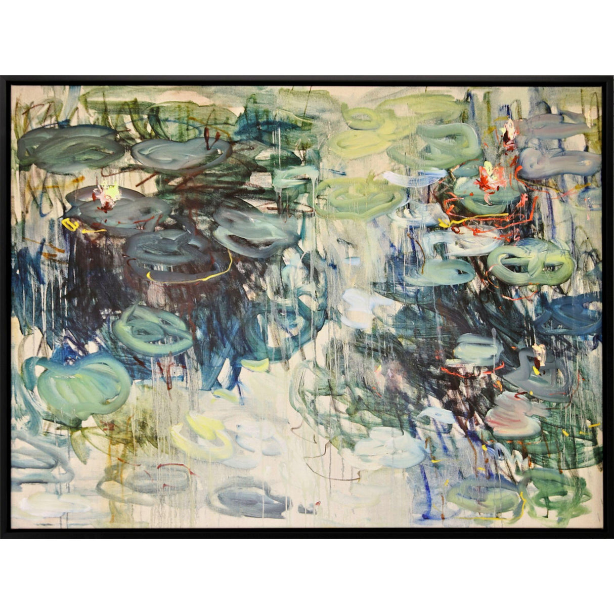 Paragon Lily Pond Blue 38 X 50 X 3 Wall Art