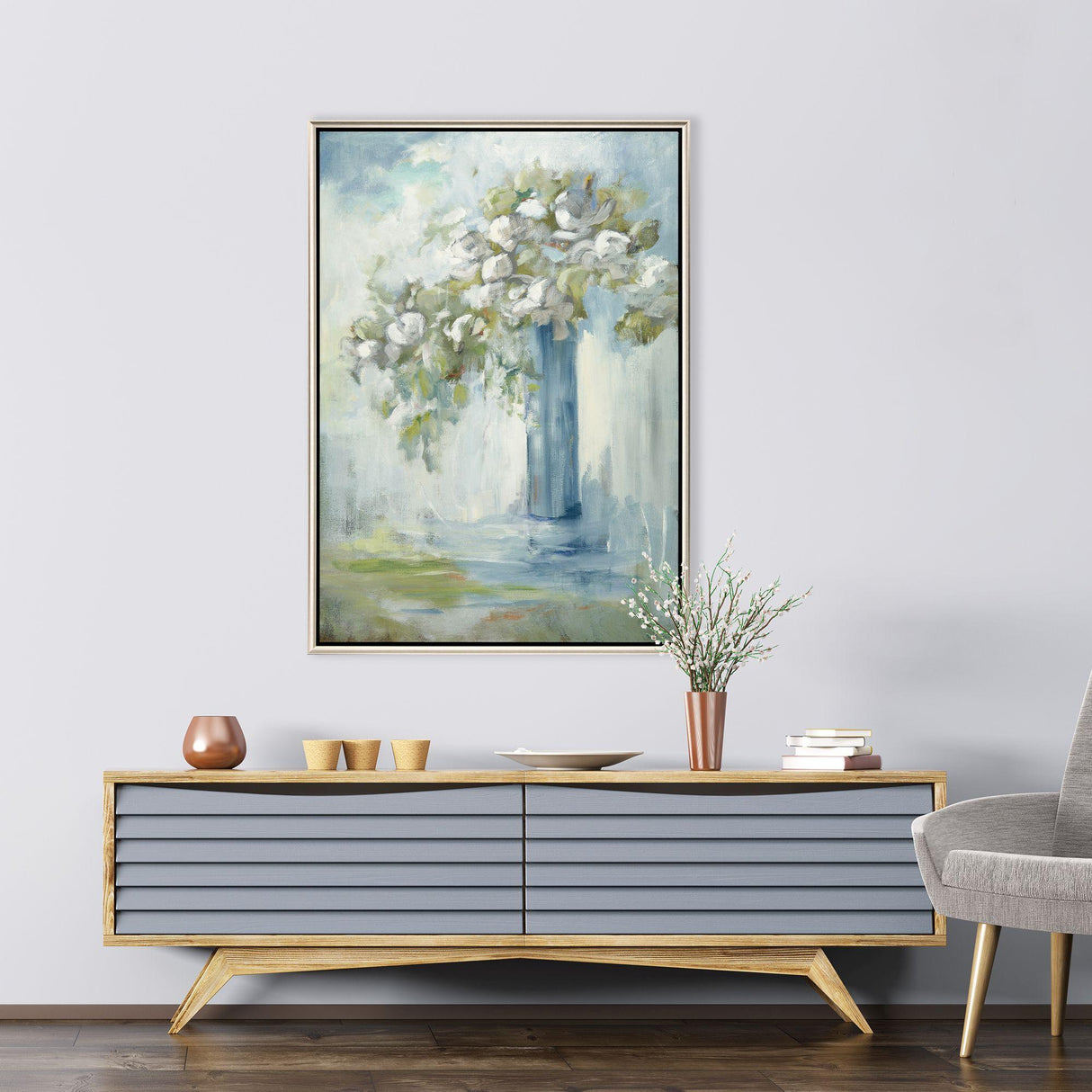 Paragon Standing Tall Blue 52 X 36 X 3 Wall Art