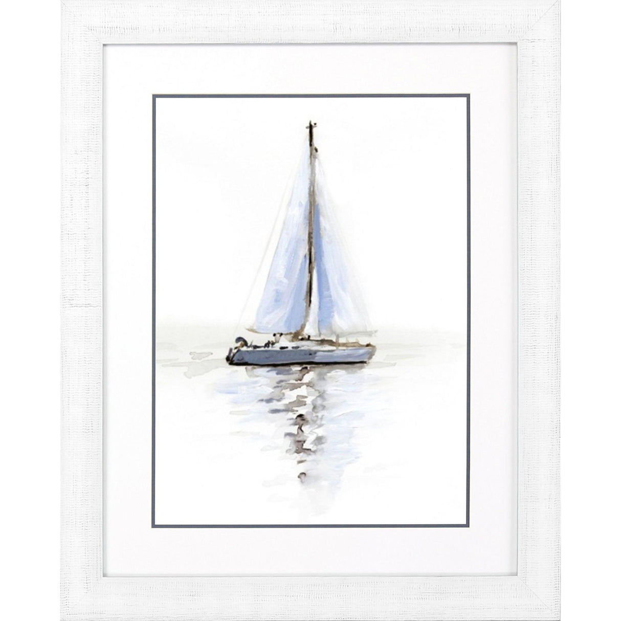 Paragon Mirrored Sailboat I Blue 34 X 28 X 1 Wall Art