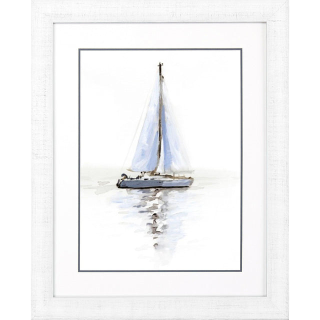 Paragon Mirrored Sailboat I Blue 34 X 28 X 1 Wall Art