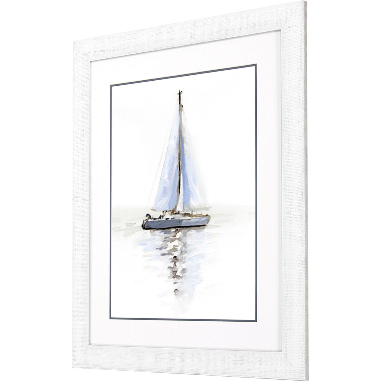 Paragon Mirrored Sailboat I Blue 34 X 28 X 1 Wall Art