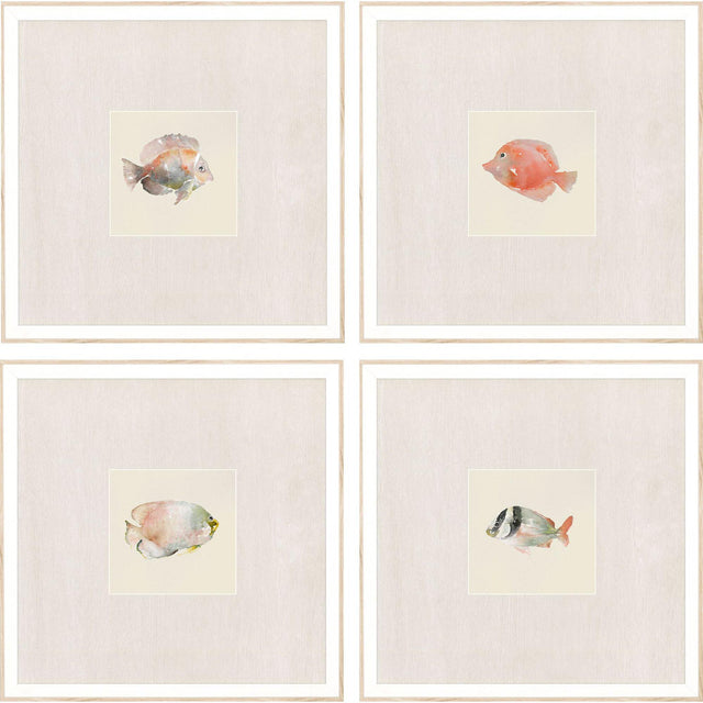 Paragon Coastal Medley S/4 Beige 15 X 15 X 2 Wall Art