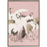 Paragon Curious Cranes - Pinna Pink 50 X 34 X 3 Wall Art