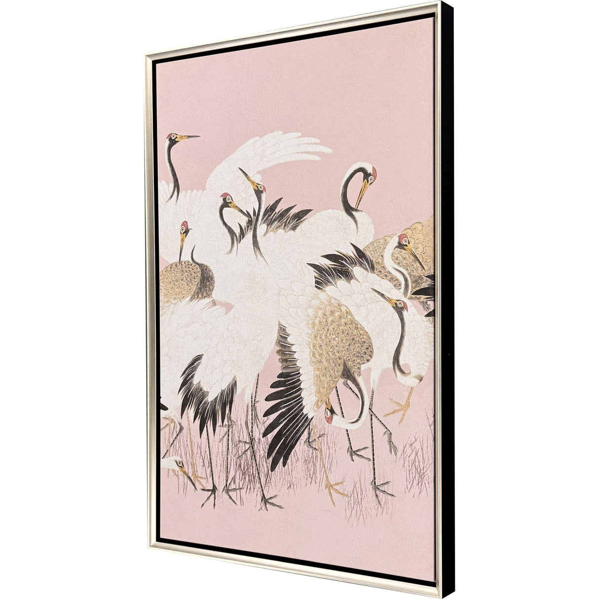 Paragon Curious Cranes - Pinna Pink 50 X 34 X 3 Wall Art