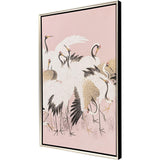 Paragon Curious Cranes - Pinna Pink 50 X 34 X 3 Wall Art