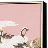 Paragon Curious Cranes - Pinna Pink 50 X 34 X 3 Wall Art