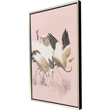 Paragon Curious Cranes - Preen Pink 50 X 34 X 3 Wall Art