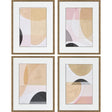 Paragon Curved Forms S/4 Pink 25 X 19 X 2 Wall Art