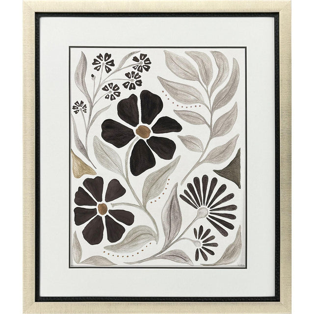 Paragon Modern Petals III Gray 42 X 36 X 2 Wall Art