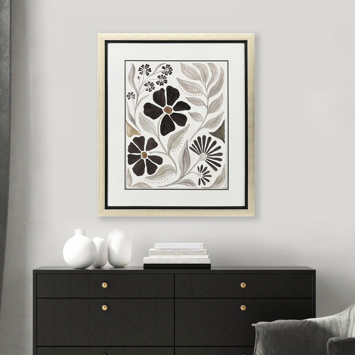Paragon Modern Petals III Gray 42 X 36 X 2 Wall Art