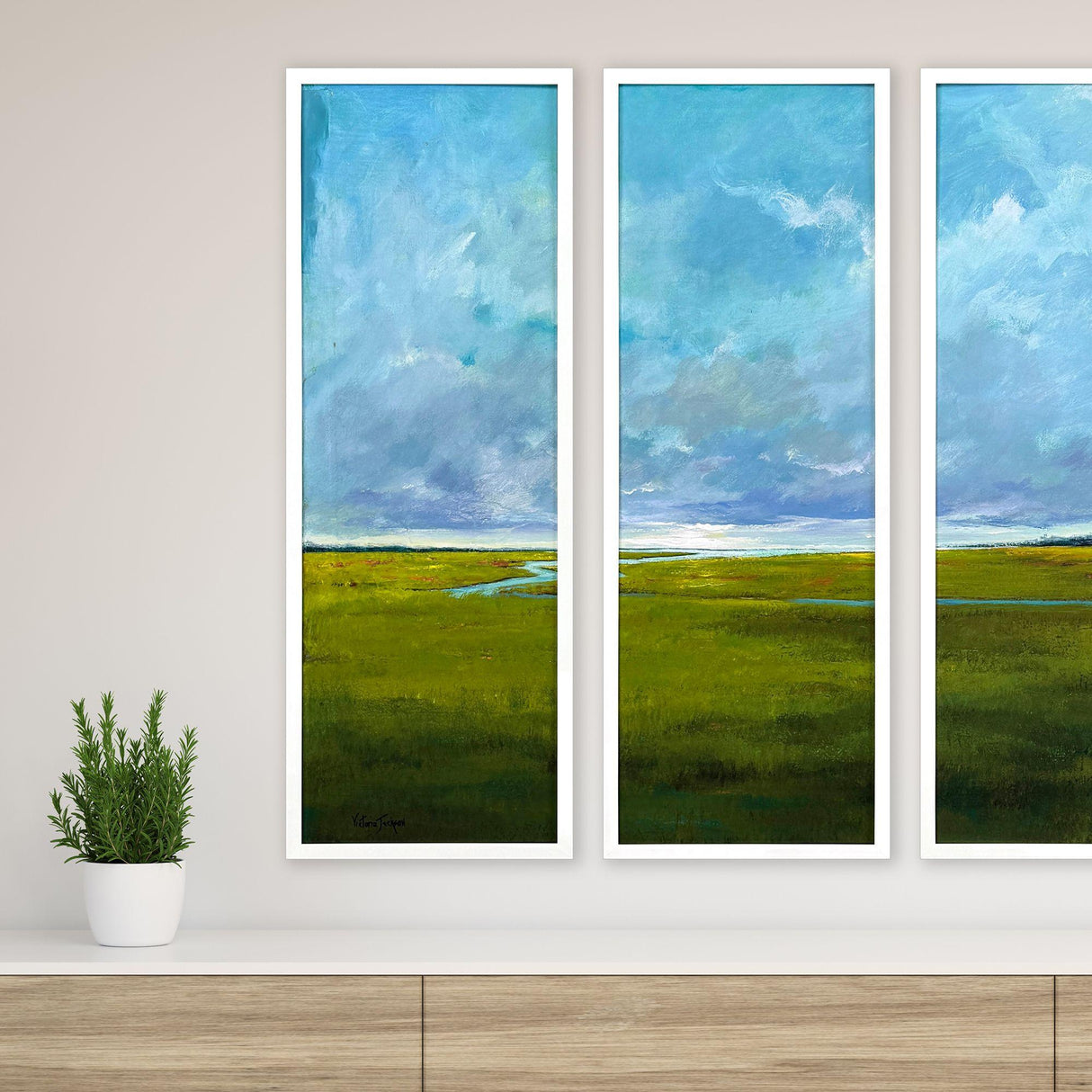 Paragon Settle into Dusk I Green 62 X 22 X 3 Wall Art
