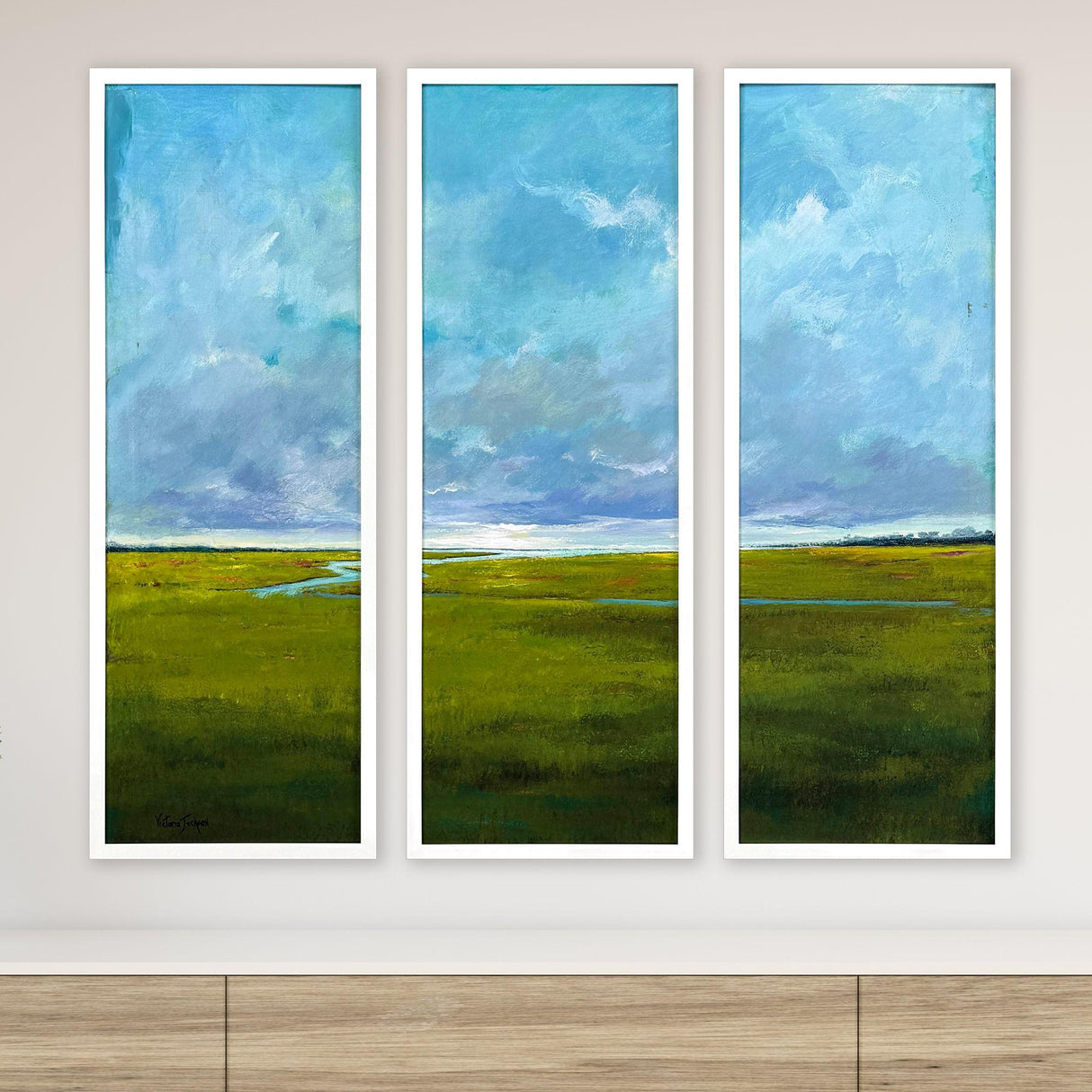 Paragon Settle into Dusk II Green 62 X 22 X 3 Wall Art