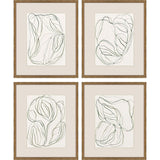 Paragon Linear Composition S/4 Green 23 X 19 X 2 Wall Art
