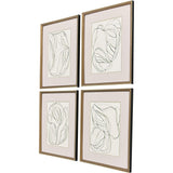 Paragon Linear Composition S/4 Green 23 X 19 X 2 Wall Art