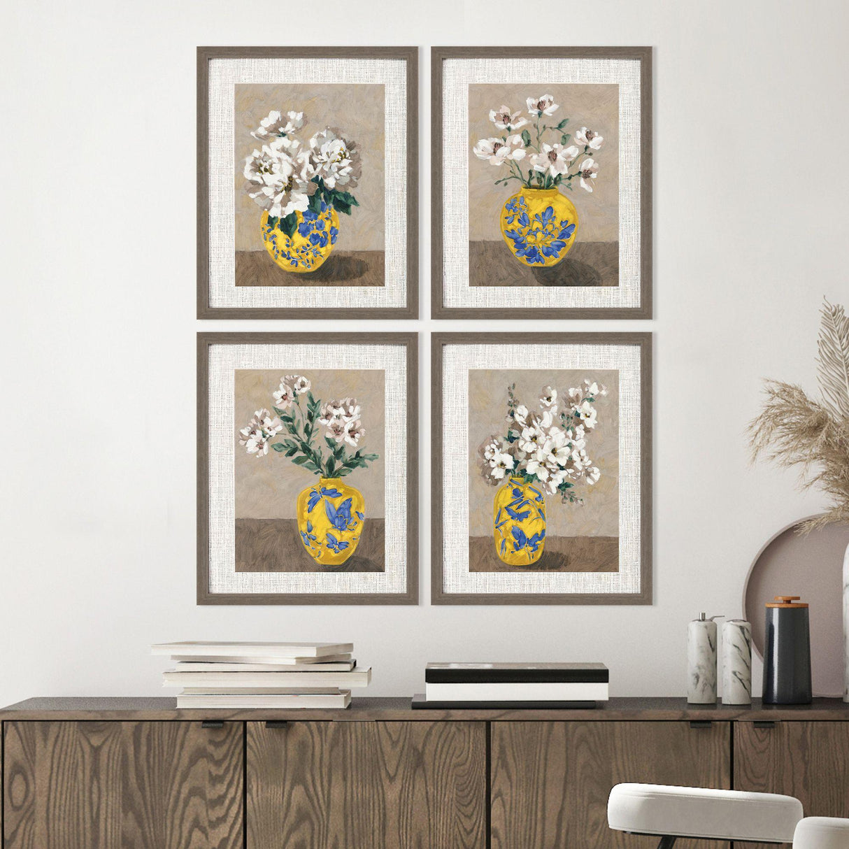 Paragon Decorative Bouquet S/4 Blue 22 X 18 X 2 Wall Art