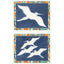 Paragon Egrets - Flight S/2 Blue 22 X 28 X 2 Wall Art