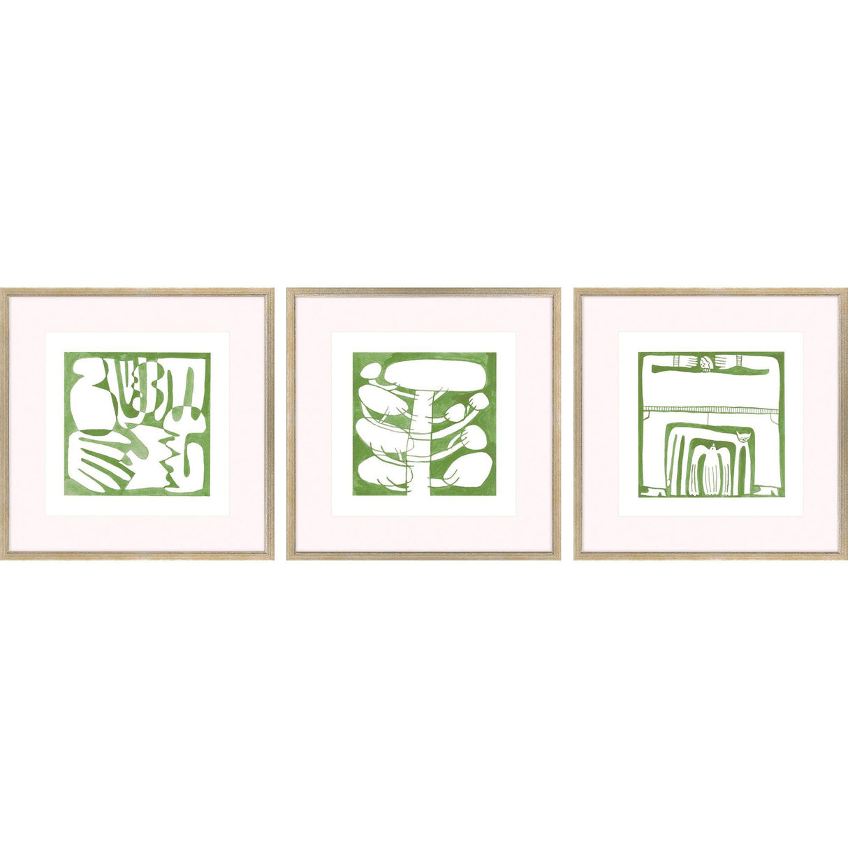 Paragon Minimal Moments I S/3 Green 17 X 17 X 1 Wall Art