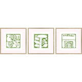 Paragon Minimal Moments I S/3 Green 17 X 17 X 1 Wall Art