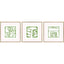 Paragon Minimal Moments I S/3 Green 17 X 17 X 1 Wall Art