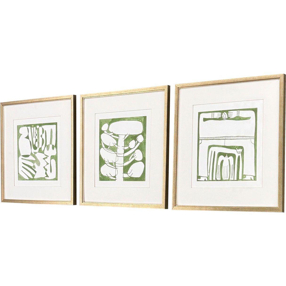 Paragon Minimal Moments I S/3 Green 17 X 17 X 1 Wall Art