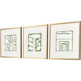 Paragon Minimal Moments I S/3 Green 17 X 17 X 1 Wall Art