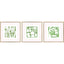 Paragon Minimal Moments II S/3 Green 17 X 17 X 1 Wall Art