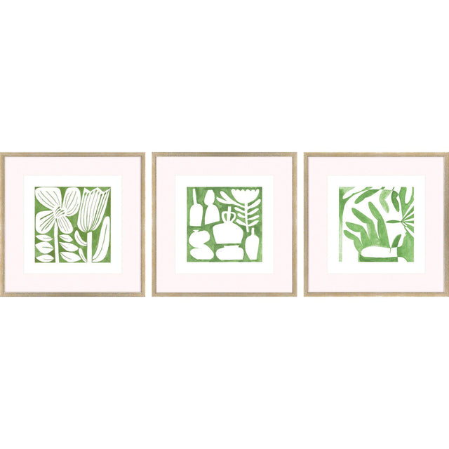 Paragon Minimal Moments II S/3 Green 17 X 17 X 1 Wall Art