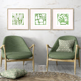 Paragon Minimal Moments II S/3 Green 17 X 17 X 1 Wall Art