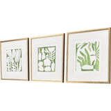 Paragon Minimal Moments II S/3 Green 17 X 17 X 1 Wall Art