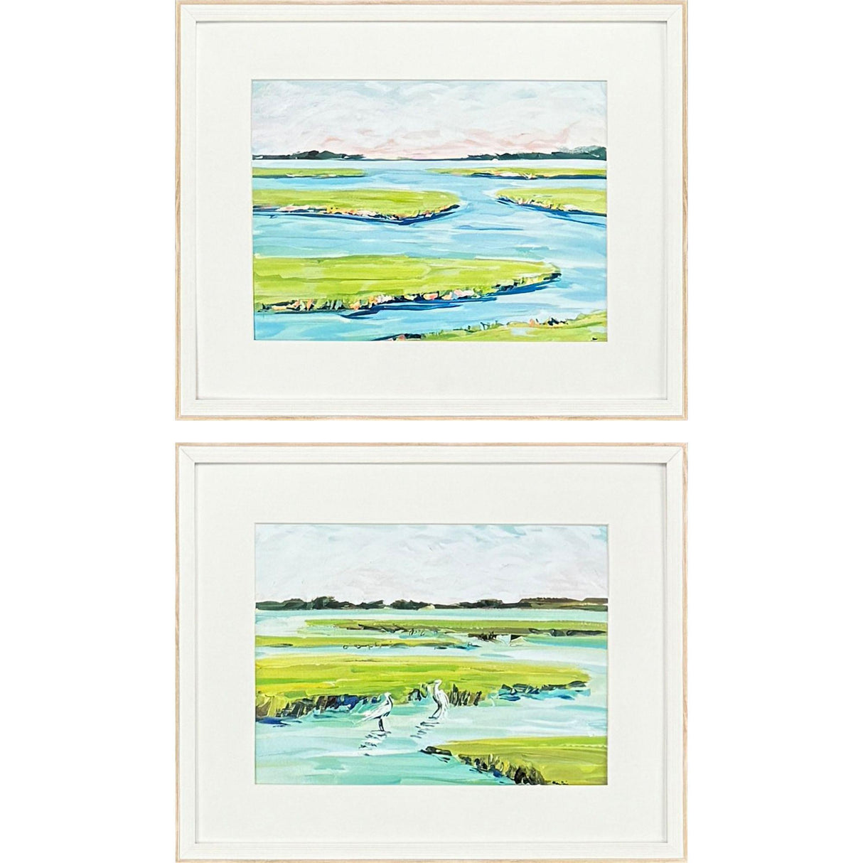 Paragon Dusky Marsh S/2 Blue 17 X 21 X 2 Wall Art