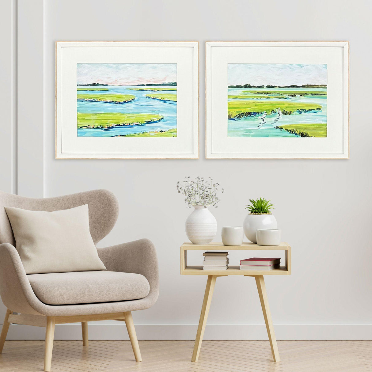 Paragon Dusky Marsh S/2 Blue 17 X 21 X 2 Wall Art