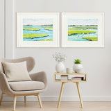 Paragon Dusky Marsh S/2 Blue 17 X 21 X 2 Wall Art