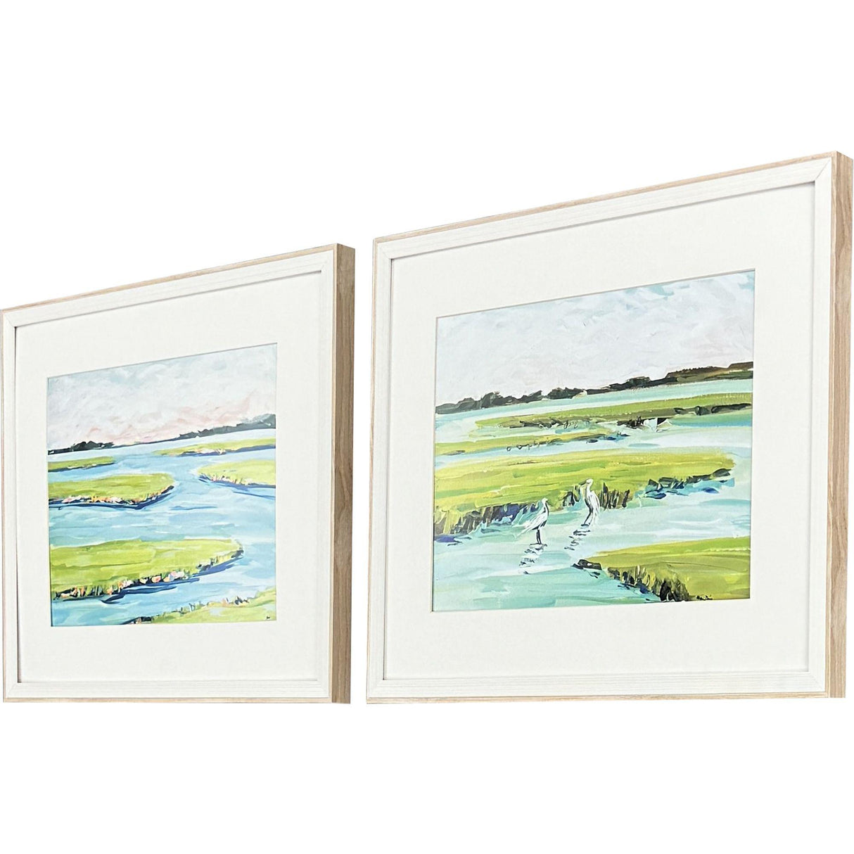 Paragon Dusky Marsh S/2 Blue 17 X 21 X 2 Wall Art