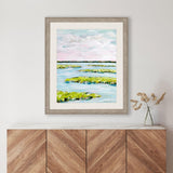 Paragon Early Morning Marsh Blue 46 X 39 X 2 Wall Art