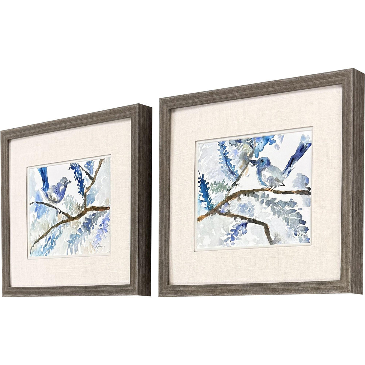 Paragon Here Birdie Birdie S/2 Blue 17 X 20 X 2 Wall Art