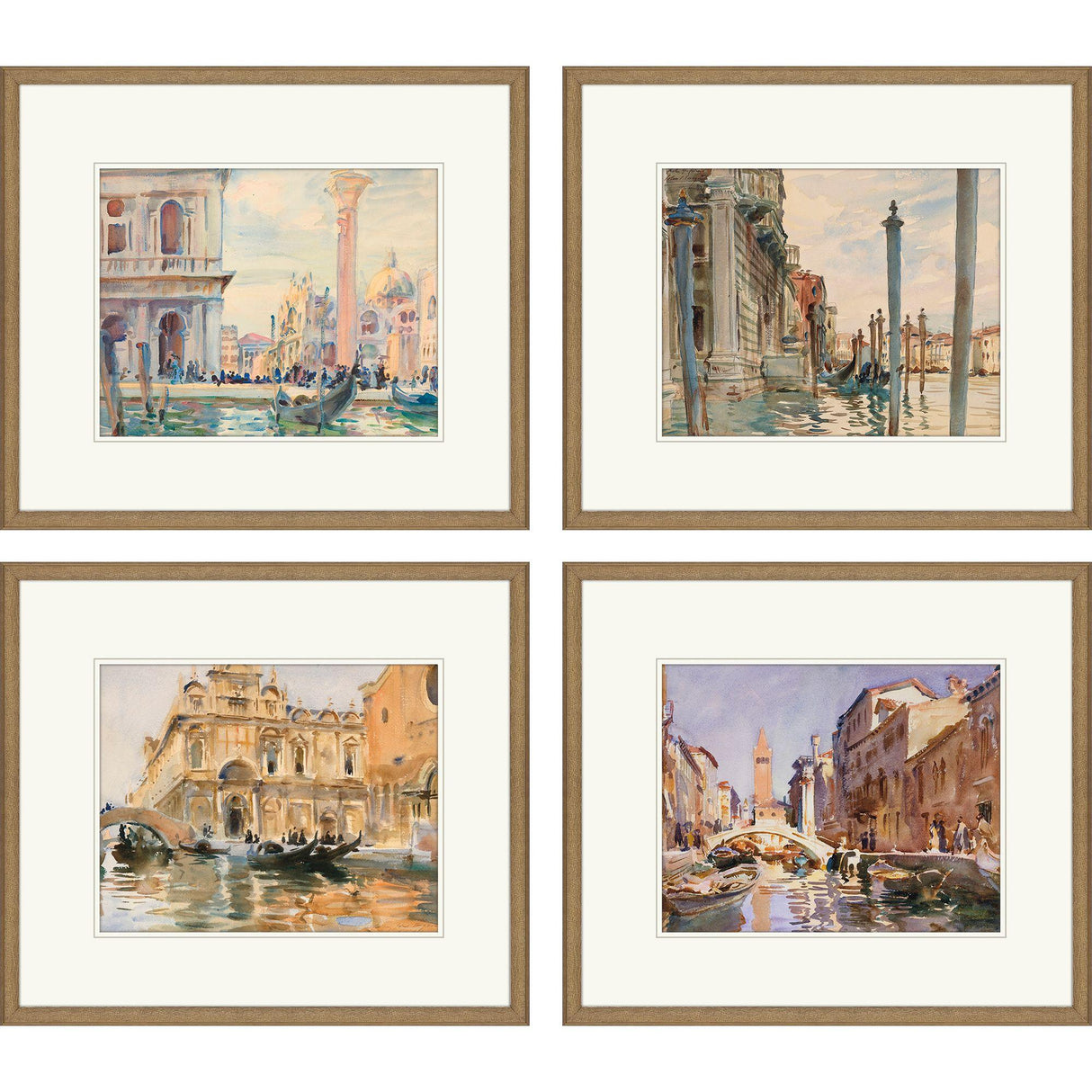 Paragon Venice S/4 Blue 21 X 25 X 2 Wall Art
