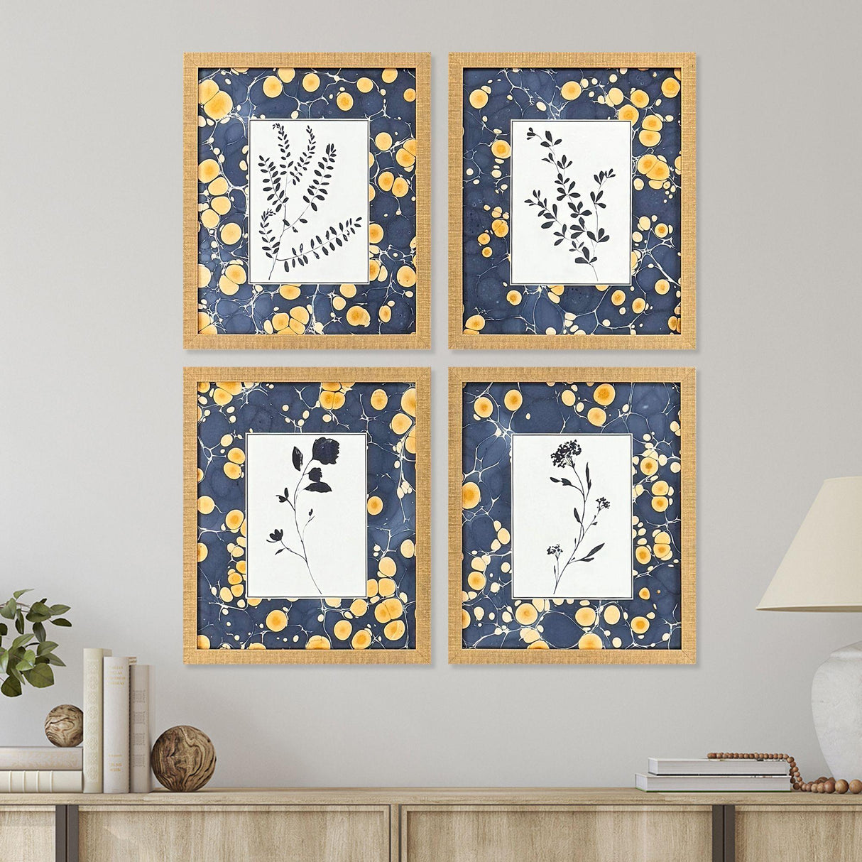 Paragon Simple Nature S/4 Blue 19 X 17 X 2 Wall Art