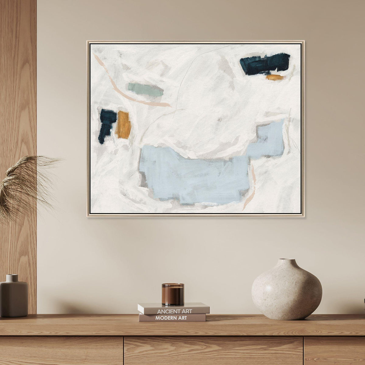 Paragon Abstract Flux Beige 34 X 42 X 3 Wall Art